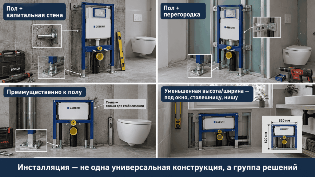 Какие бывают инсталляции