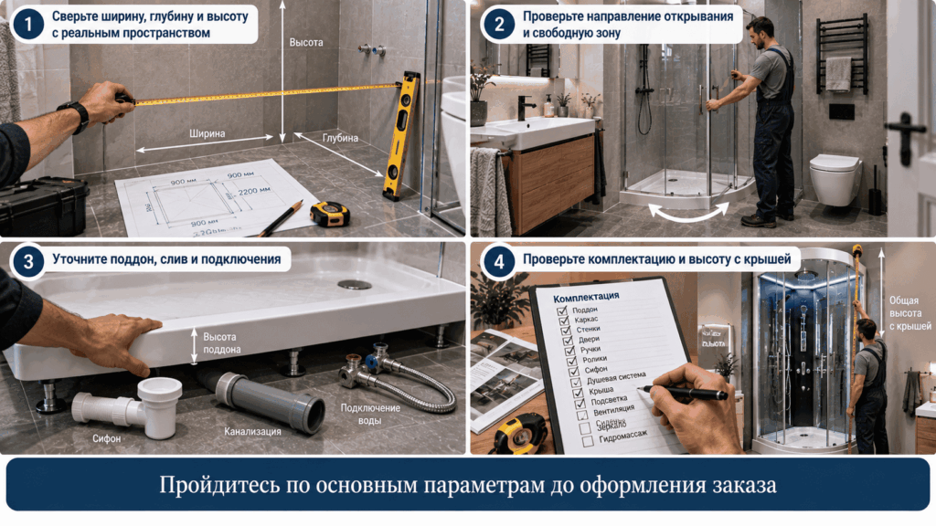 Что проверить перед заказом душевой кабины
