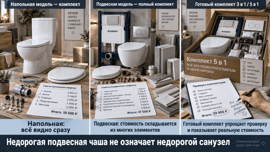 Выбираем унитаз