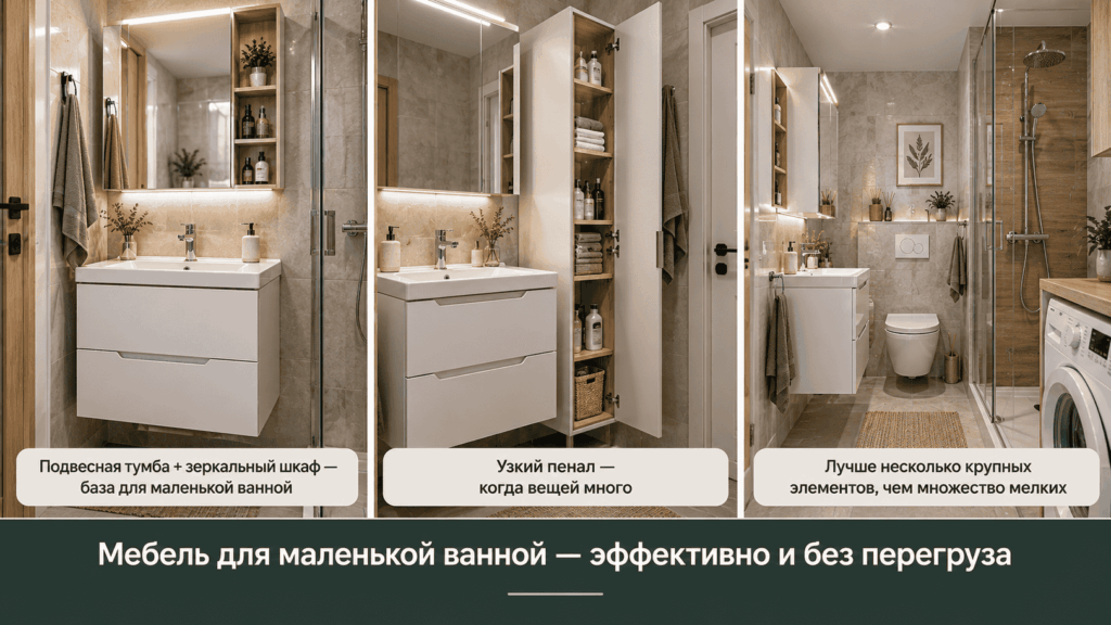 Купить мебель для ванны комнаты онлайн