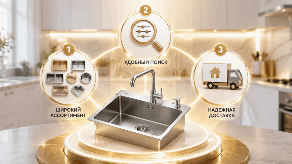 Сравнение популярных магазинов кухонных моек